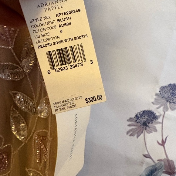 Adrianna Papell Blush Floral Maxi Dress - Picture 4 of 8